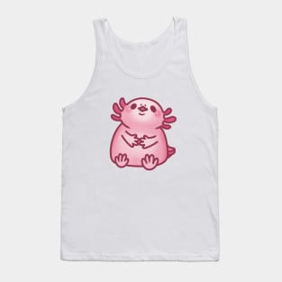 Cute Pink Axolotl Tank Top